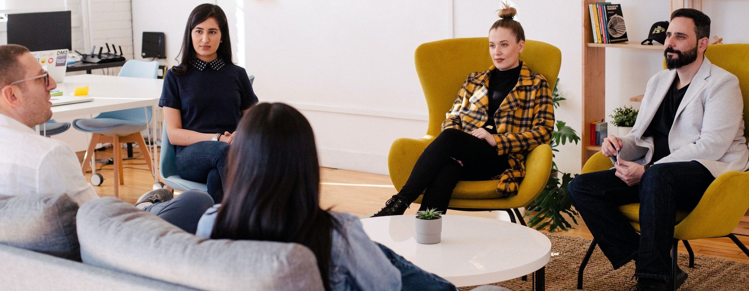 meeting together in person